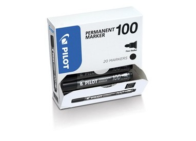 BONUS PACK 15+5 MARCATORE PERMANENTE 100 NERO P.TONDA 4.5MM PILOT