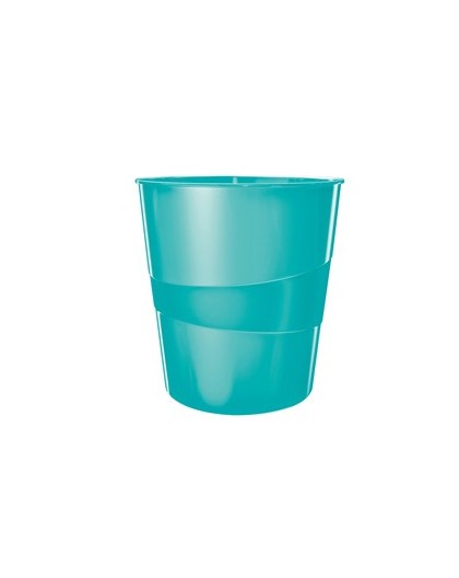 CESTINO GETTACARTE WOW AZZURRO ACQUAMARINA 15LT LEITZ
