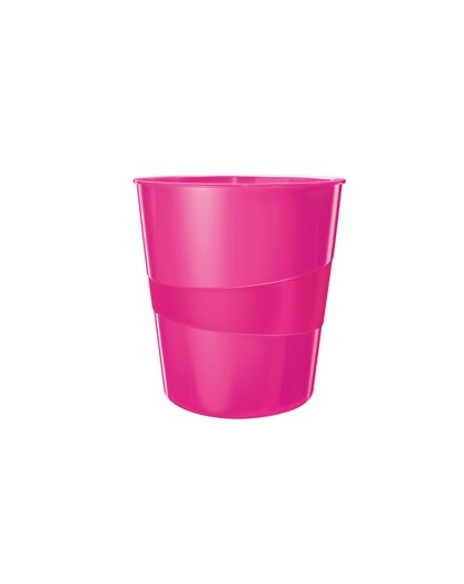 CESTINO GETTACARTE WOW FUCSIA METALLIZZATO 15LT LEITZ