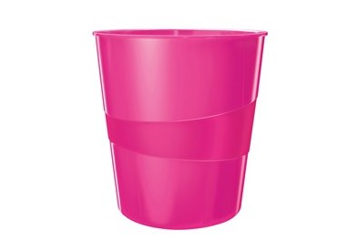 CESTINO GETTACARTE WOW FUCSIA METALLIZZATO 15LT LEITZ