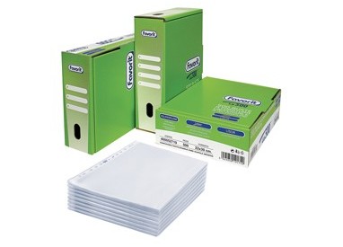 SCATOLA 500 BUSTE FORATE 22X30 LINEAR LISCIO PPL FAVORIT