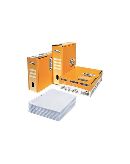 SCATOLA 500 BUSTE FORATE 22X30 LINEAR BUCCIA PPL FAVORIT