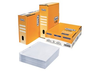SCATOLA 500 BUSTE FORATE 22X30 LINEAR BUCCIA PPL FAVORIT