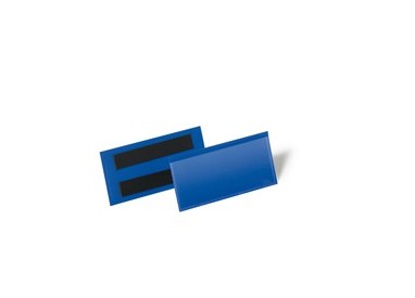 50 buste identificazione magnetiche 100x38mm art.1741 Blu DURABLE