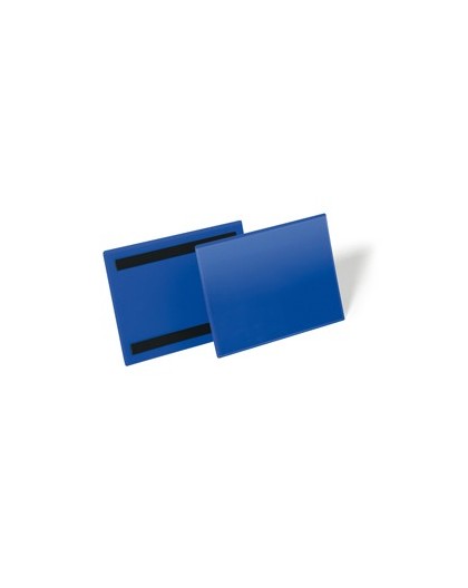 50 buste identificazione magnetiche 210x148mm (A5-ORIZ.) art.1743 Blu DURABLE