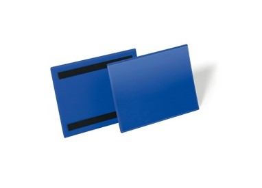 50 buste identificazione magnetiche 210x148mm (A5-ORIZ.) art.1743 Blu DURABLE