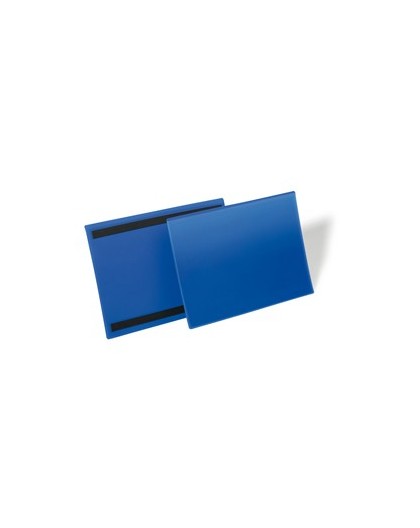 50 buste identificazione magnetiche 297x210mm (A4-ORIZ.) art.1745 Blu DURABLE