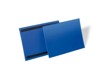 50 buste identificazione magnetiche 297x210mm (A4-ORIZ.) art.1745 Blu DURABLE