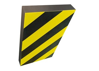 PARACOLPI a FOGLIO in GOMMA NBR L100 x H150cm Giallo/Nero