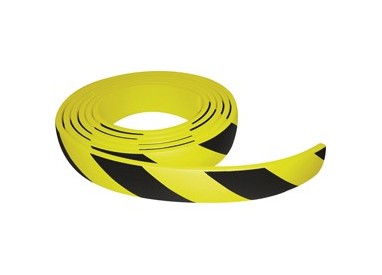 PARACOLPI in ROTOLO 5 metri in GOMMA NBR H6cm Giallo/Nero