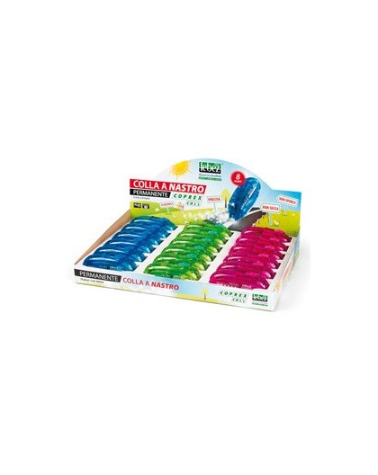 Display 18pz Colla a nastro permanente 6mmx8mt Coprex