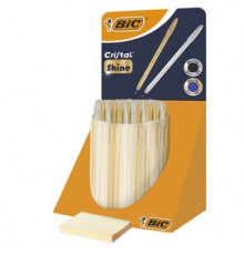 Expo sfera Cristal®Shine oro/argento - 40 pezzi - ink nero/bu - Bic