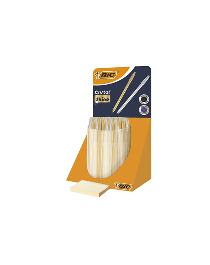Expo sfera Cristal®Shine oro/argento - 40 pezzi - ink nero/bu - Bic
