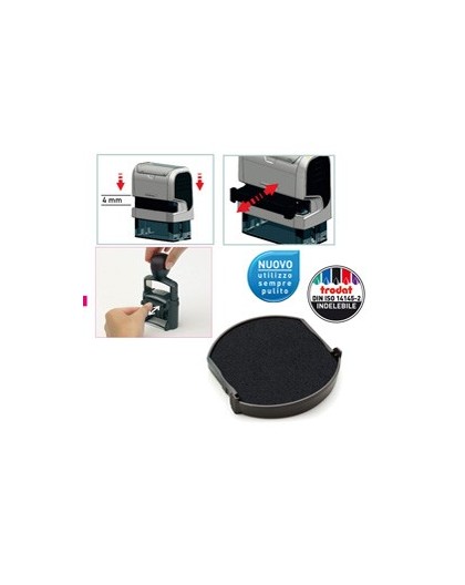 BLISTER DA 2 TAMPONI 6/4638 NERO TRODAT