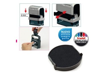 BLISTER DA 2 TAMPONI 6/4638 NERO TRODAT
