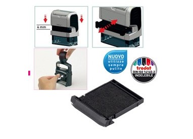 BLISTER DA 2 TAMPONI 6/9440 NERO TRODAT