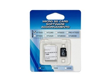 MICRO SD CARD aggiornamento 100/200€ per verificabanconote HT7000