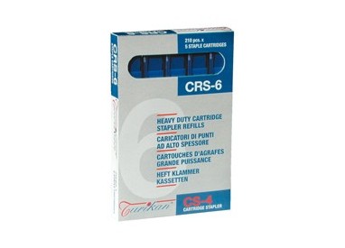 5 caricatori da 210 punti CRS-6 mm blu (fino a 25 fogli) Turikan