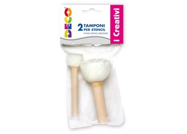 Blister 2 tamponi in spugna per stencil art.06830 DECO