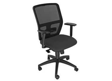Seduta operativa ergonomica Kemper A Nero c/bracc.reg.