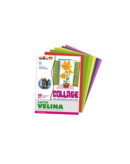 Album di carta velina 24fg 24x34cm colori assortiti DECO
