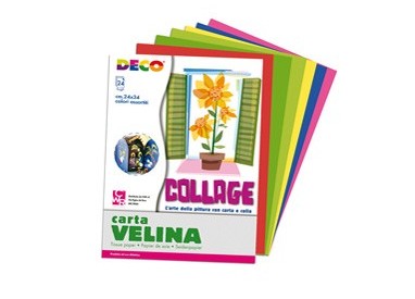Album di carta velina 24fg 24x34cm colori assortiti DECO