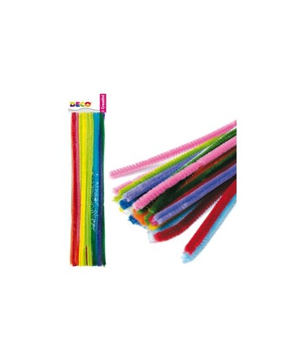 Ciniglia animata stelo da 9mm in colori assortiti Busta da 30 fili DECO