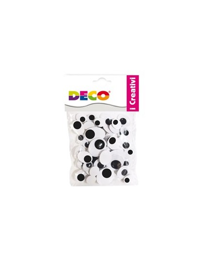Occhietti adesivi ovali busta da 50pz misure assortite DECO