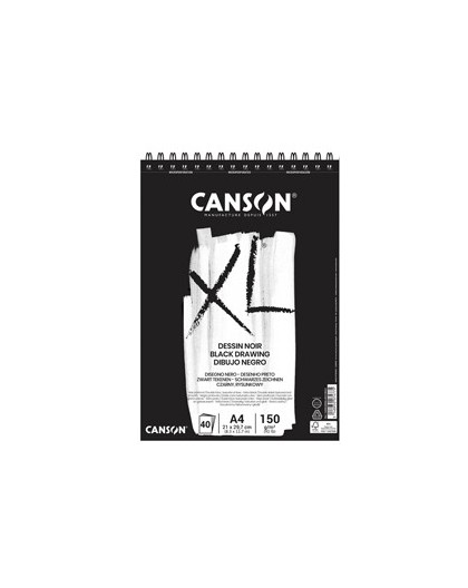 Album XL Dessin Noir f.to A4 150gr 40fg Canson