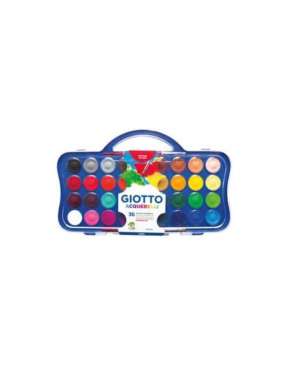 Colori acquerello 36 pastiglie da Ø30mm GIOTTO