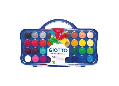 Colori acquerello 36 pastiglie da Ø30mm GIOTTO