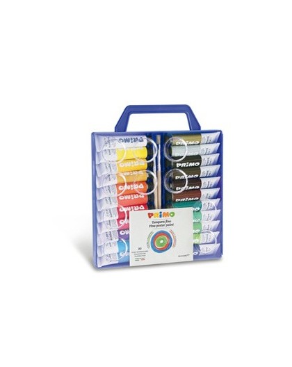 Astuccio 22 tubi tempera 12ml Primo