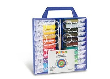 Astuccio 22 tubi tempera 12ml Primo