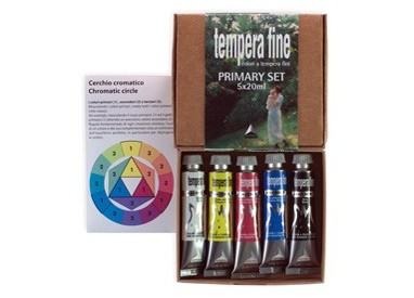 Tempera Fine Primary Set 5 tubetti da 20ml Maimeri