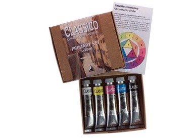 Colori a olio extrafini Primary Set 5 tubetti da 20ml Maimeri