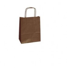 25 shoppers carta kraft 45x15x50cm twisted marrone