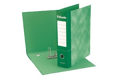 Registratore ESSENTIALS G72 verde dorso 5cm f.to commerciale ESSELTE
