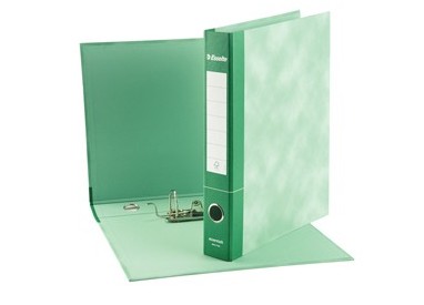 Registratore ESSENTIALS G74 verde dorso 5cm f.to protocollo ESSELTE