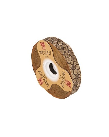 Rotolo nastro Woodly Tronchi 24mmx100mt Bolis