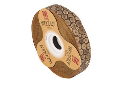 Rotolo nastro Woodly Tronchi 24mmx100mt Bolis