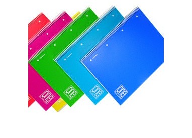 MAXIQUADERNO SPIRALATO PPL 210x297mm A4 80fg+1 80gr 4mm ONE COLOR BLASETTI