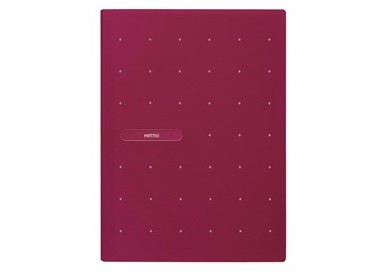 Portalistino MATRIX 22X30cm 40buste rosso porpora FAVORIT