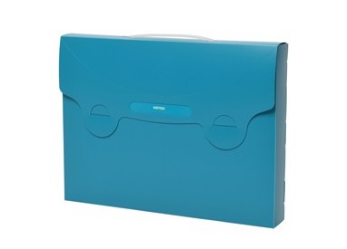 Valigetta porta documenti MATRIX blu ottanio 38x29cm FAVORIT