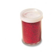 Glitter flacone grana fine 25ml rosso DECO
