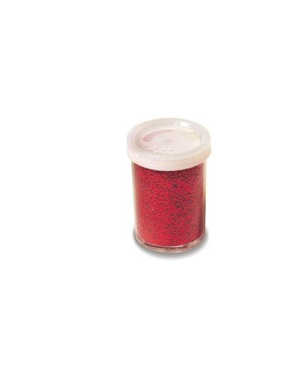 Glitter flacone grana fine 25ml rosso DECO