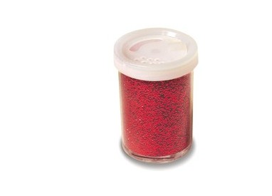 Glitter flacone grana fine 25ml rosso DECO