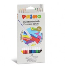 Astuccio 12 matite colorate diam. 3,8mm Minabella PRIMO