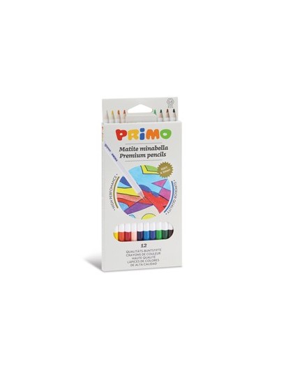 Astuccio 12 matite colorate diam. 3,8mm Minabella PRIMO