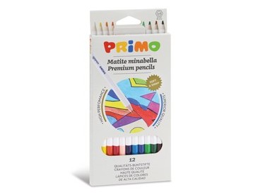 Astuccio 12 matite colorate diam. 3,8mm Minabella PRIMO