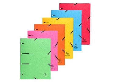 CARTELLINA 3 LEMBI FORATA C/ELASTICO COLORI ASS. CARTONCINO LUSTRE' PUNCHY